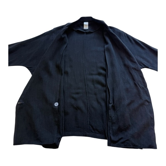 Lolë The Pearse Black Linen Blend Blazer Jacket - Size Medium - Picture 5 of 12